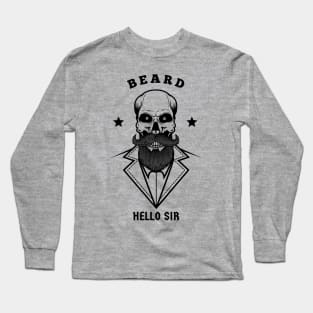 EPIC Beard Hello SIR Design Long Sleeve T-Shirt